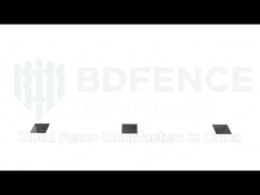 Seguridad anti del hurto anti de la subida que cerca el panel de visión claro revestido del polvo 358