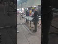 Proceso de soldadura de vallas de cadena