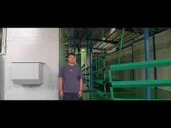 poste cuadrado revestido de polvo