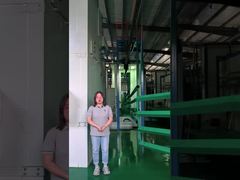 Gránida de acero tubular cerca de post recubierto de polvo