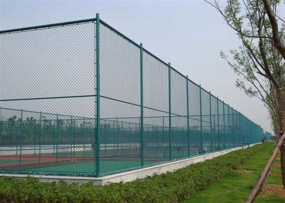 calidad  ISO14001 PVC Coated Wire Mesh Diamond Chain Link Fence Fábrica