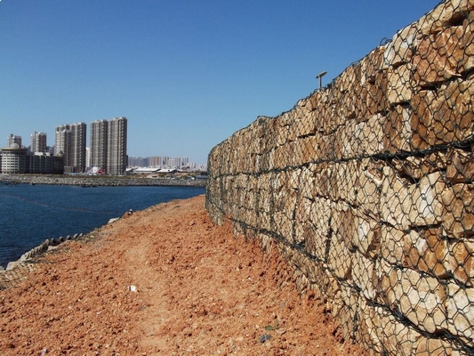 Zinc revestimiento de Gabion malla cerca 200mm galvanizado para los sistemas de paredes de contención