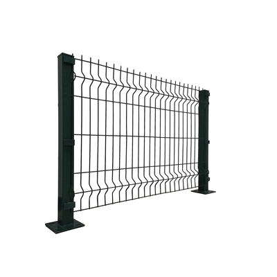 Barreras de alambre de malla soldada con revestimiento de PVC curvado para jardín y protección de granjas 3d