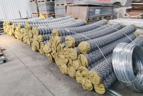 6ft 8ft 5x5 6x6 cerco de enlace de cadena revestido de PVC galvanizado para cercas agrícolas