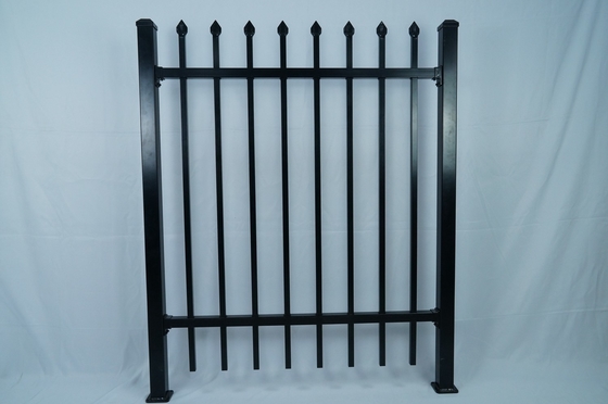 Puerta corredera de cercas de metal para jardín para jardín para cercas tubulares comerciales