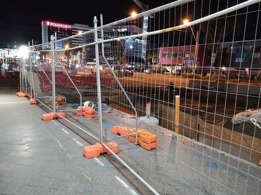 Calor sumergido galvanizado después de soldado estilo francés soporte para bicicletas barricada temporal valla