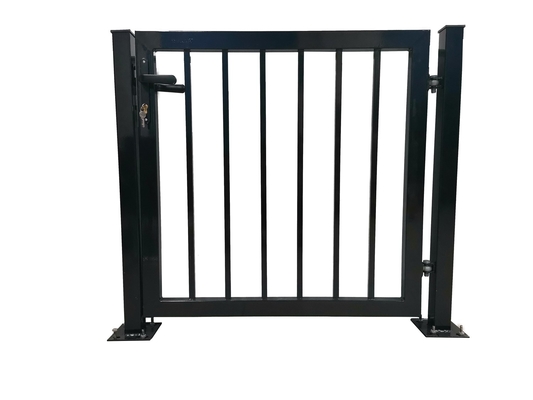 Puerta doble tubular de acero galvanizada de la puerta de la cerca del jardín de la inmersión caliente del exterior