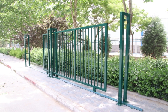 Puerta doble tubular de acero galvanizada de la puerta de la cerca del jardín de la inmersión caliente del exterior
