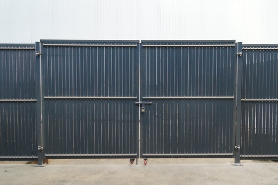 Puerta doble tubular de acero galvanizada de la puerta de la cerca del jardín de la inmersión caliente del exterior