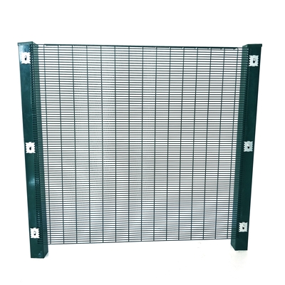 Alta seguridad Vista clara de la cerca de Clearvu 358 cerca antiascensión para el mercado de Australia barra de sujeción 40 x 5 mm M8 Cupa cuadrada