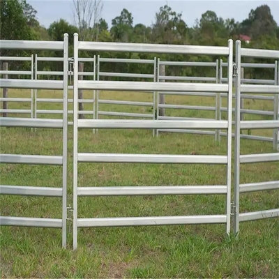 La cerca redonda Panels Heavy Duty del ganado del metal del tubo los 6ft galvanizó el corral