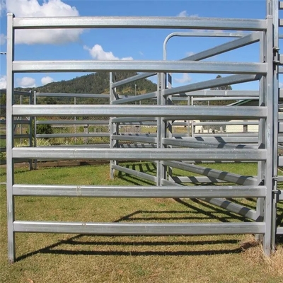 El Pvc cubierto galvanizó ganado del metal del 12ft artesona el metal resistente alrededor de la cerca de la yarda del caballo de Pen Cattle Corral Livestock Farm