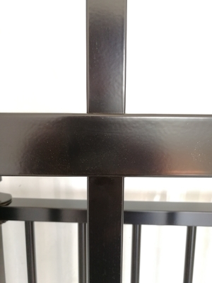 1.5m Acero Tubular Vallas de seguridad Arco superior de alta Barandillas recubiertas de polvo