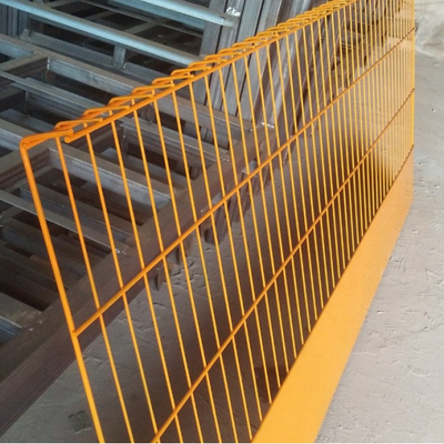 Barreras de protección de borde temporales pintadas con malla de acero personalizables