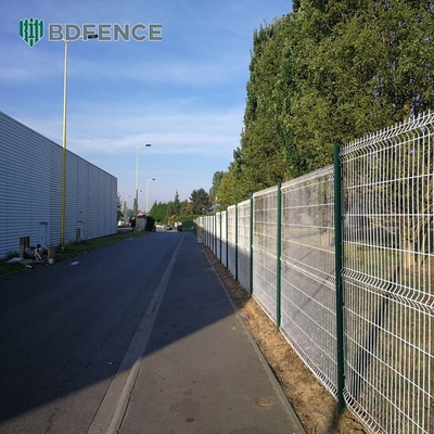 Metal decorativo al aire libre casero 3D que dobla el alambre curvado V Mesh Garden Fence de Panel Welded Rigid de la cerca