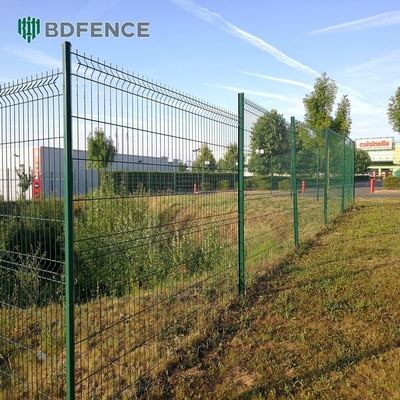 Jardín de alta calidad revestido con polvo de malla de alambre soldado 3D panel de cerca de malla de precio barato sostenible