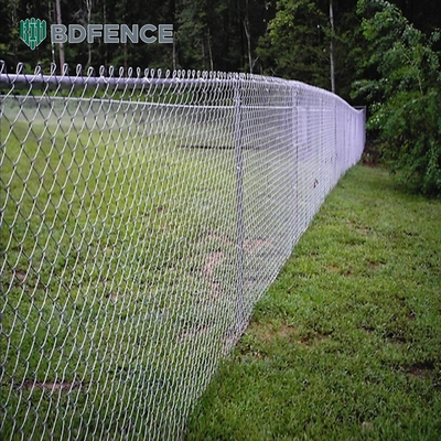 8 Ft Chain Link Fence PVC recubierto de vinilo negro ciclón alambre de hierro malla de metal cerca para el jardín exterior panel de cercas