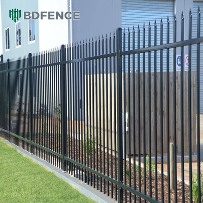 6ftx8ft tubo de metal de seguridad contra la oxidación cerco de acero paneles de cerco de hierro forjado