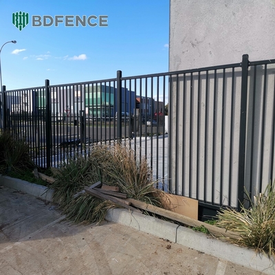 6ftx8ft tubo de metal de seguridad contra la oxidación cerco de acero paneles de cerco de hierro forjado