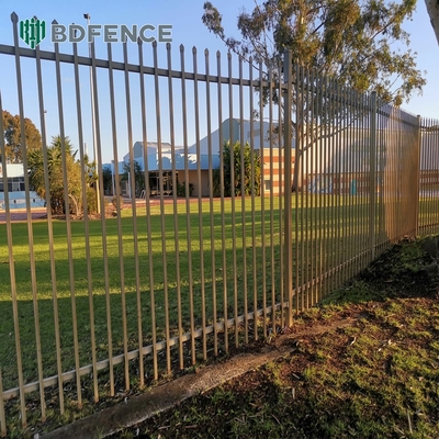 6ftx8ft tubo de metal de seguridad contra la oxidación cerco de acero paneles de cerco de hierro forjado