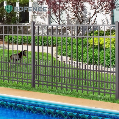 Alta seguridad cerco tubular de metal galvanizado para montaje fácil y sostenible