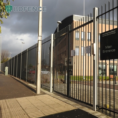 Alta seguridad cerco tubular de metal galvanizado para montaje fácil y sostenible