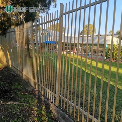 Alta seguridad cerco tubular de metal galvanizado para montaje fácil y sostenible