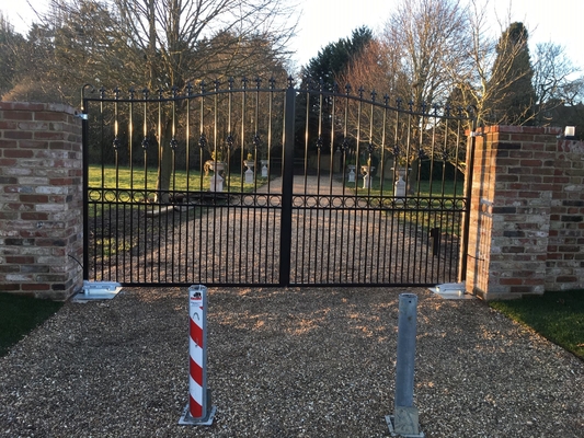 Puerta corredera de cerco de acero personalizable para casa y jardín 5.0m de ancho