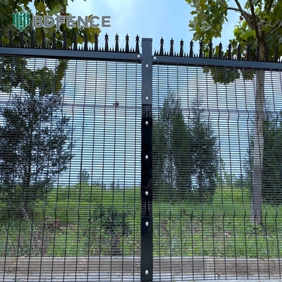 358 malla de alambre Clearview metal acero exterior claro paneles de vallas de seguridad clara vista