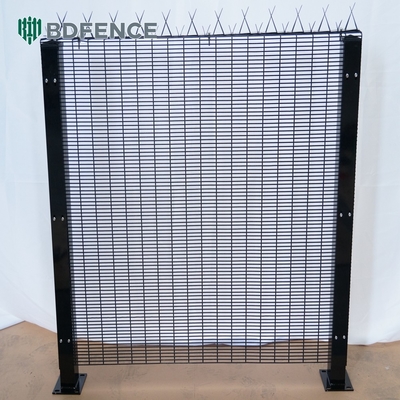 Galvanizado Clearvu de alta seguridad 358 Recinto antiascensión Recinto de plástico revestido de metal Recinto de malla de vidrio Clear Vu Recinto de vista sin ascensión