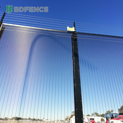 Galvanizado Clearvu de alta seguridad 358 Recinto antiascensión Recinto de plástico revestido de metal Recinto de malla de vidrio Clear Vu Recinto de vista sin ascensión