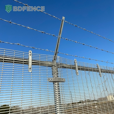 Galvanizado Clearvu de alta seguridad 358 Recinto antiascensión Recinto de plástico revestido de metal Recinto de malla de vidrio Clear Vu Recinto de vista sin ascensión