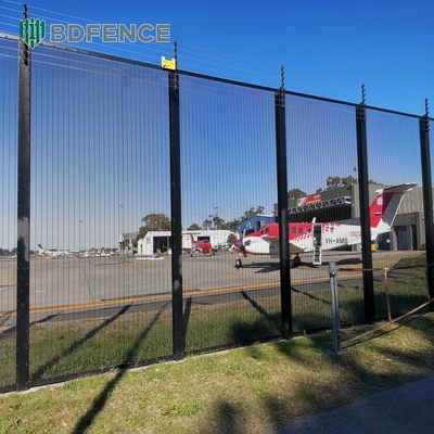 Galvanizado Clearvu de alta seguridad 358 Recinto antiascensión Recinto de plástico revestido de metal Recinto de malla de vidrio Clear Vu Recinto de vista sin ascensión