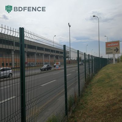 Panel de malla de alambre de acero galvanizado de alta calidad con revestimiento 3D de PVC de metal