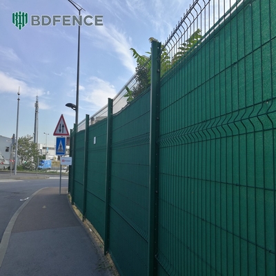Panel de cerca de malla de alambre soldado 3d de metal a granel fácilmente ensamblado Pvc recubierto de acero negro verde hierro cerco de jardín galvanizado