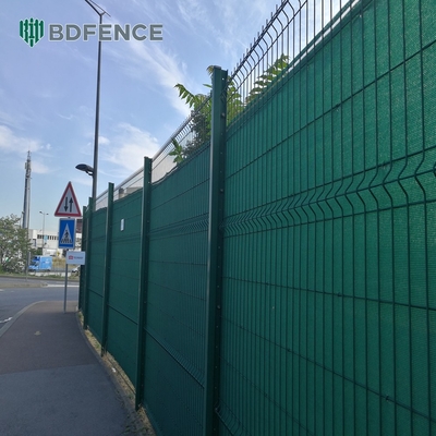 Panel de cerca de malla de alambre soldado 3d de metal a granel fácilmente ensamblado Pvc recubierto de acero negro verde hierro cerco de jardín galvanizado
