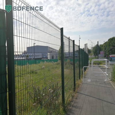 Panel de cerca de malla de alambre soldado 3d de metal a granel fácilmente ensamblado Pvc recubierto de acero negro verde hierro cerco de jardín galvanizado