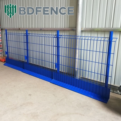 Q235 Recinto de protección de borde de malla de acero con tablero de dedos para construcción