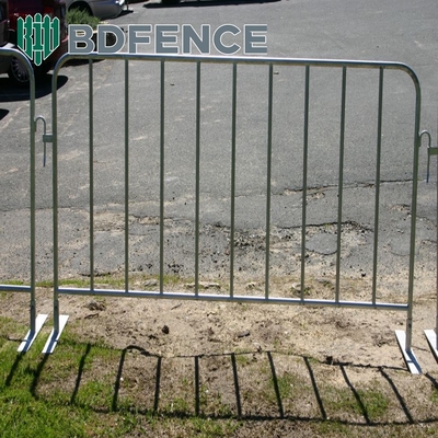 Barreras de control de multitudes de metal galvanizado y sumergido en caliente Seguridad portátil