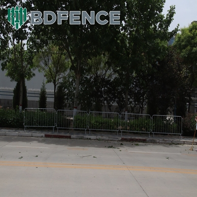 Barreras de control de multitudes de metal galvanizado y sumergido en caliente Seguridad portátil