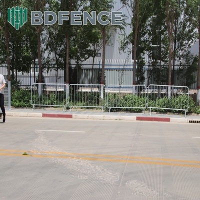 Barreras de control de multitudes de metal galvanizado y sumergido en caliente Seguridad portátil