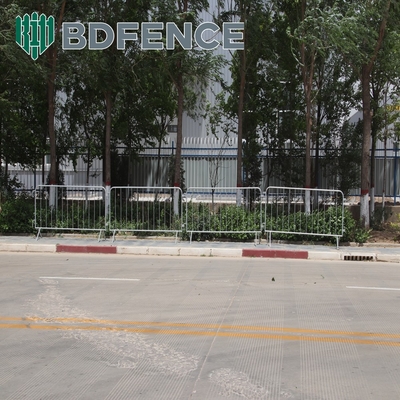 Barreras de control de multitudes de metal galvanizado y sumergido en caliente Seguridad portátil