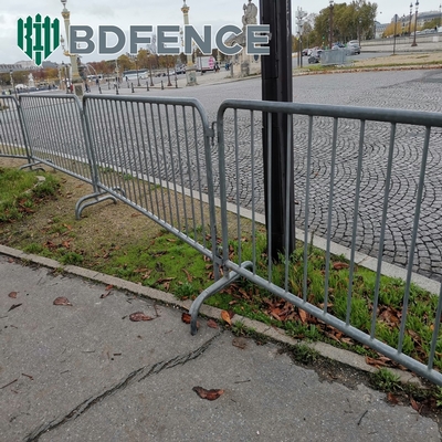 Barricada de acero y metal portátil / tráfico por carretera