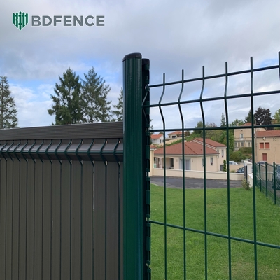 Valla de seguridad de malla verde para jardín comunitario