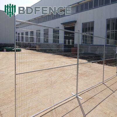 Panel de cercas australiano temporal personalizado Cercas de patio Construcción al aire libre Eco-amigable Barreras de seguridad galvanizadas en caliente