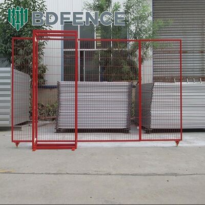 Removible para exteriores portátil de acero galvanizado soldado con malla de alambre 6X10FT Ca Temp Panel de cercas Eventos Sitio de construcción Canadá Cercas temporales con puerta