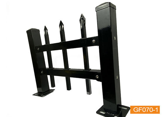 Jardín de hierro negro cercas de hierro forjado trellis metal de hierro de aluminio tubular