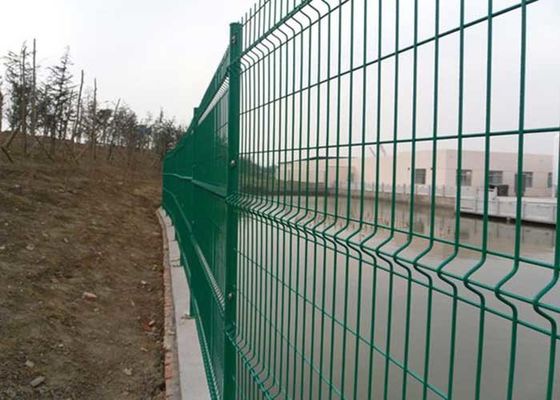 Alambre de acero con poco carbono H3000mm V Mesh Fencing Panels