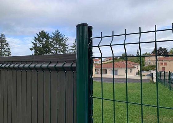 Fabrica fabricante de la cadena de enlace de la granja de cercas en caliente sumergido galvanizado rollo 3d soldado malla de alambre de cerca trellis panel de jardín