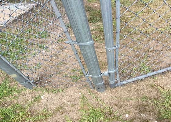 Alambre de acero con poco carbono portátil Diamond Chain Link Fence
